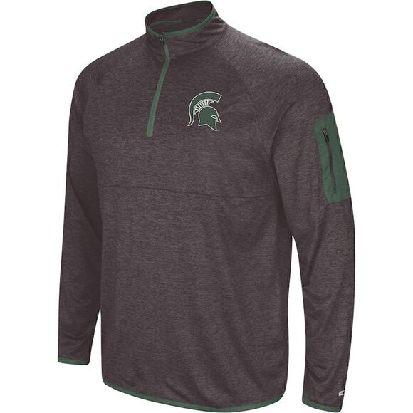 Men's Colosseum Michigan to Spartans Amnesia Quarter-Zip Pullover Jacket XXL New - Picture 4 of 5